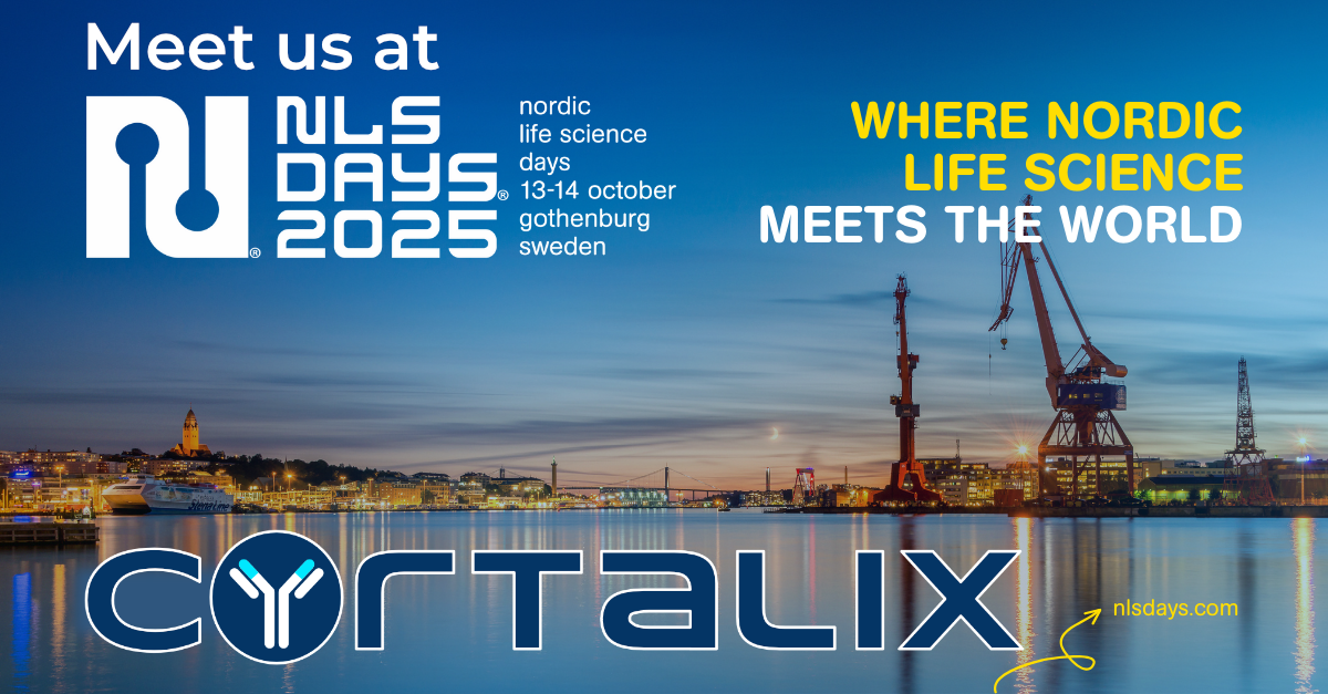 251005 LinkedIn post NLS days Cortalix at NLS Days Gothenburg Sweden VHH antibodies